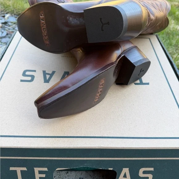 Tecovas “The Annie” Brown Leather Cowgirl Boots - Picture 5 of 7